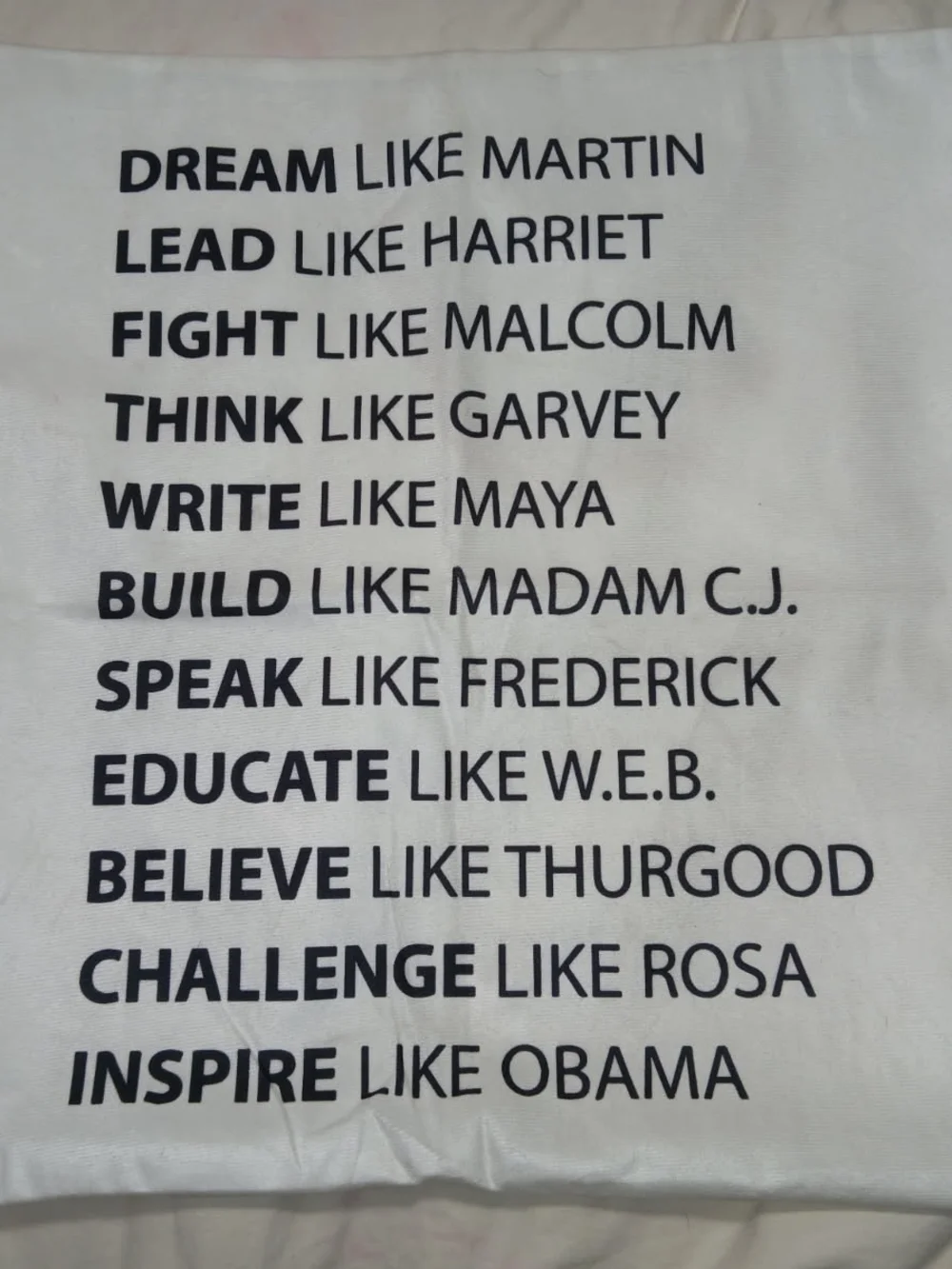 Black Historical Leaders Motivational Quotes Decor Pillow - Set Of 2